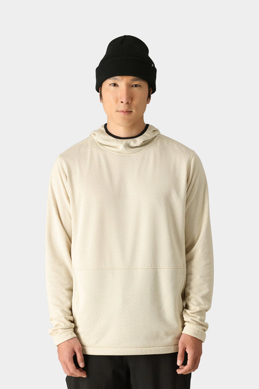 686 Mens Mission Grip Fleece Hoodie - Limestone
