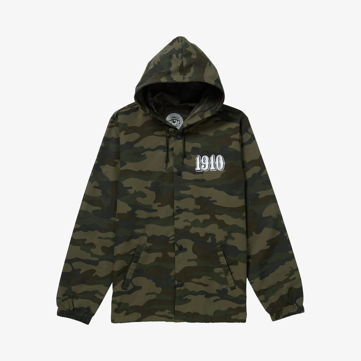 1910 OG Font Hooded Coaches Jacket - Camo