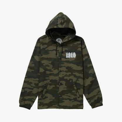1910 OG Font Hooded Coaches Jacket - Camo