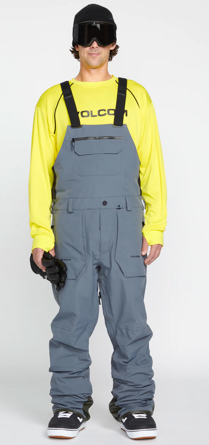 Volcom Mens Rain GORE-TEX Bib Overall - Dark Grey