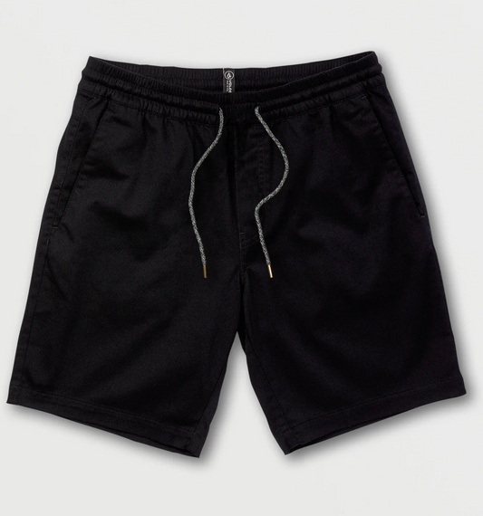 Volcom Frickin Elastic Waist Shorts - Black
