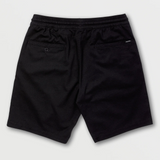 Volcom Frickin Elastic Waist Shorts - Black