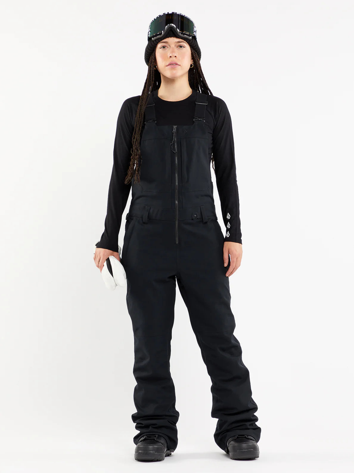Volcom Womens Swift Bib Overall - Black