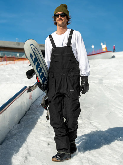 Volcom Mens Roan Bib Overall - Black