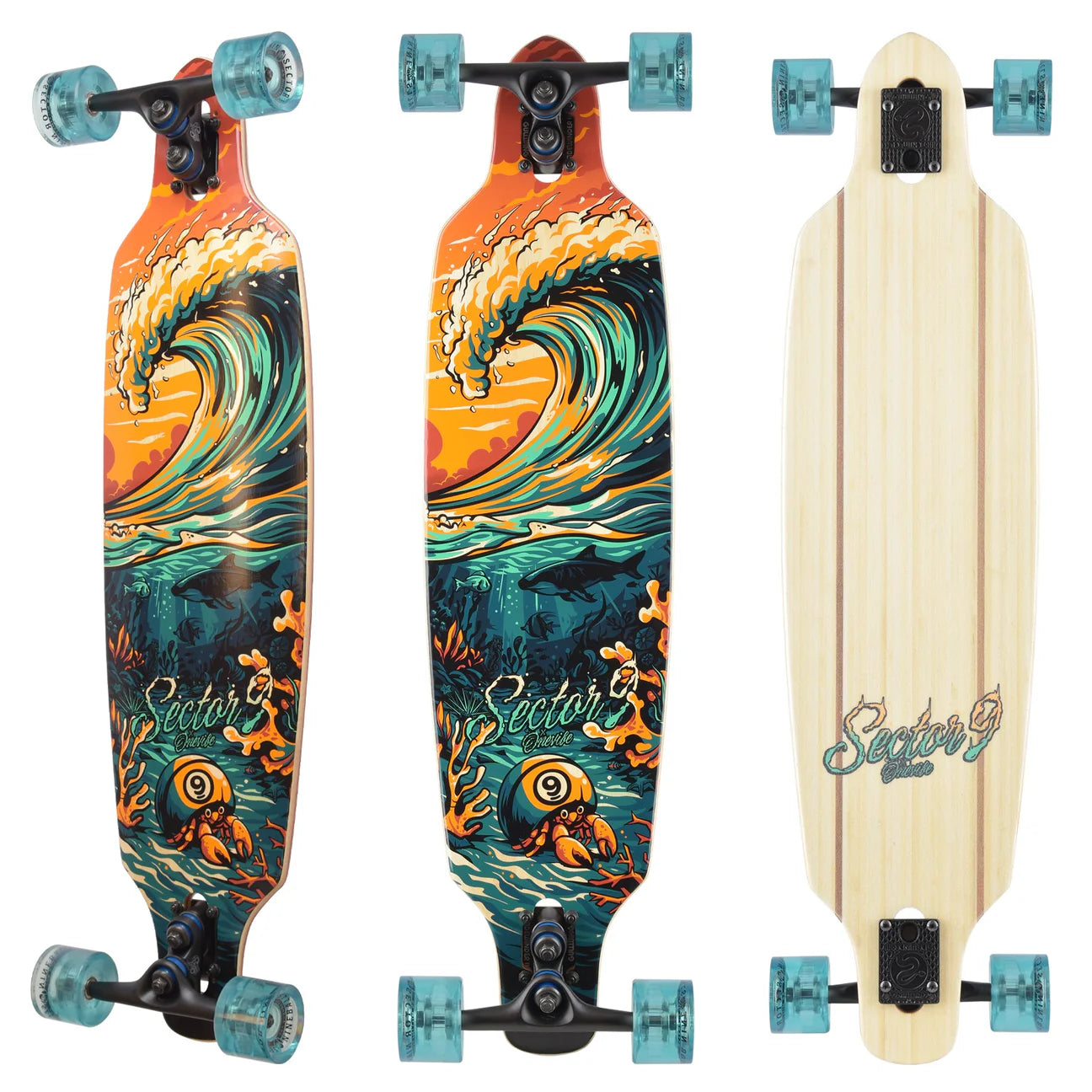 Sector 9 Flipside Fractal Longboard
