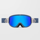 Volcom Footprints Goggle - Indigo Stone/Blue Chrome + Yellow Lens