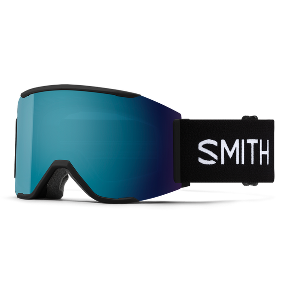 Smith Squad MAG Goggle - Black + ChromaPop Sun Blue Mirror / ChromaPop  Storm Blue Sensor Mirror Lens