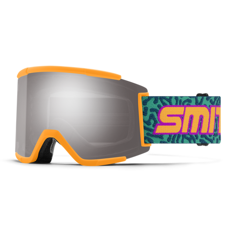 Smith Squad XL Goggle - Neon Wiggles Archive + ChromaPop Sun Platinum Mirror / ChromaPop Storm Blue Sensor Mirror