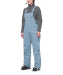 686 Womens Black Magic Insulated Bib - Steel Blue Geo Jacquard