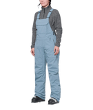 686 Womens Black Magic Insulated Bib - Steel Blue Geo Jacquard