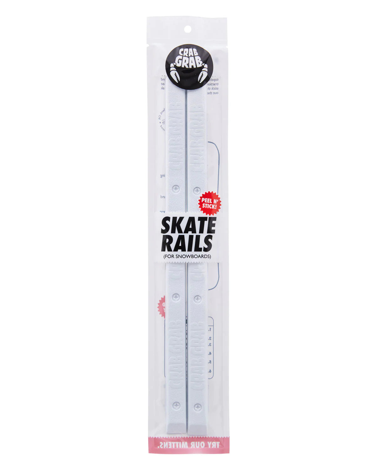 Crab Grab Skate Rails Stomp Pad - White