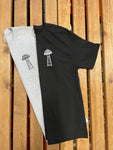 WWS skate and snowboard shop Sasquatch UFO t shirt in black and gray 