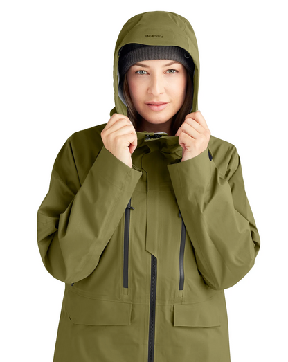 Dakine Womens Sender Stretch 3L Jacket - Earth Green