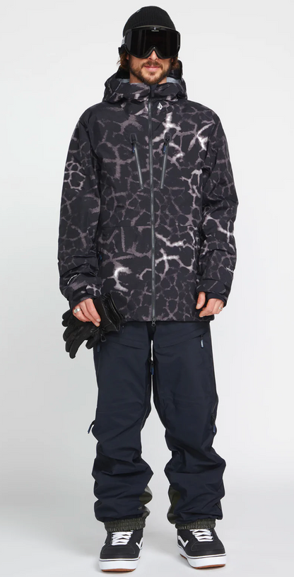 Volcom Mens 3L GORE-TEX Bib Overhauler - Black