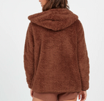 Volcom Lived In Lounge Fuzzy Zip-Up Jacket