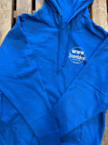 Blue WWS small circle logo hoodie