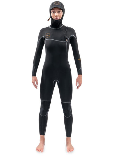 Dakine Womens Cyclone Zip Free Hooded 5/4 Wetsuit