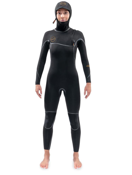 Dakine Womens Cyclone Zip Free Hooded 5/4 Wetsuit