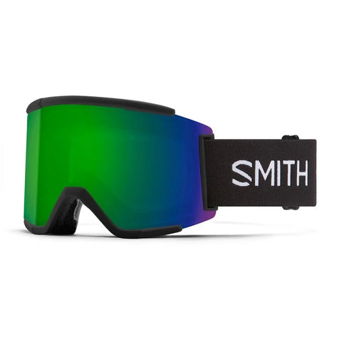 Smith Squad XL Goggle - Black + ChromaPop Sun Green Mirror / ChromaPop Storm Rose Flash